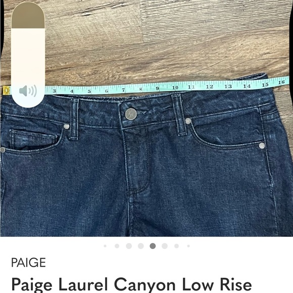 Paige Laurel Canyon Low Rise Bootcut Jeans Sz 30/10 30x34 Staple Y2K 90s Western - Picture 6 of 9
